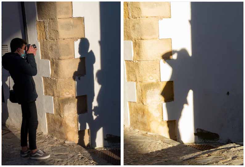 Jugando con las Sombras en Clase de Fotografía Urbana